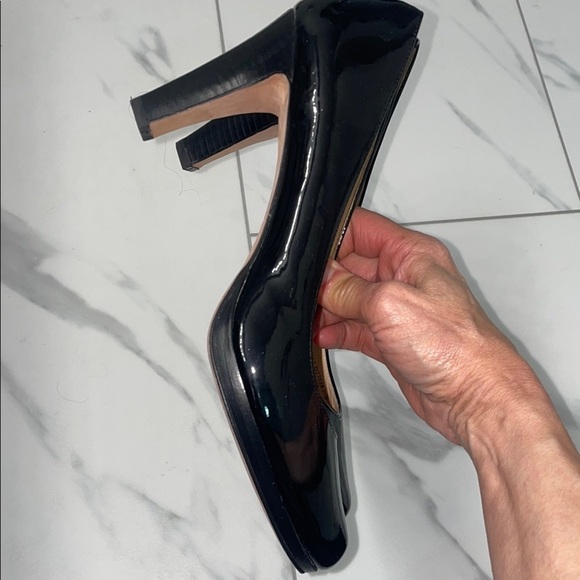 Black Patent Leather Platform Pumps - Picture 11 of 12